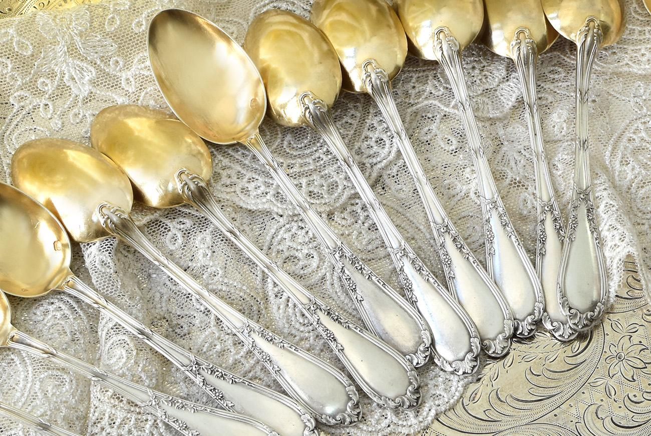 ◇アンティーク◇シルバー950◇JeanGranvigne◇スプーン2本セット