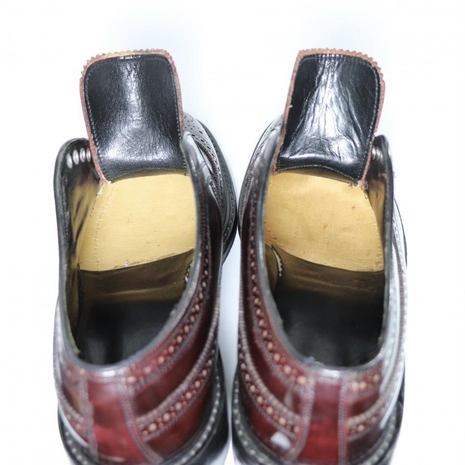 美品” FLORSHEIM（フローシャイム）ロングウイングチップシューズ US9