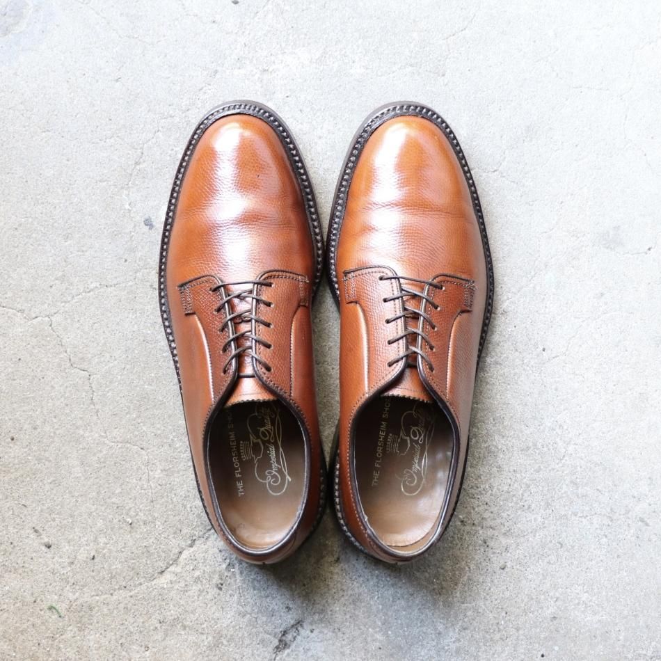 極美品/希少品” FLORSHEIM（フローシャイム）プレーントゥシューズ