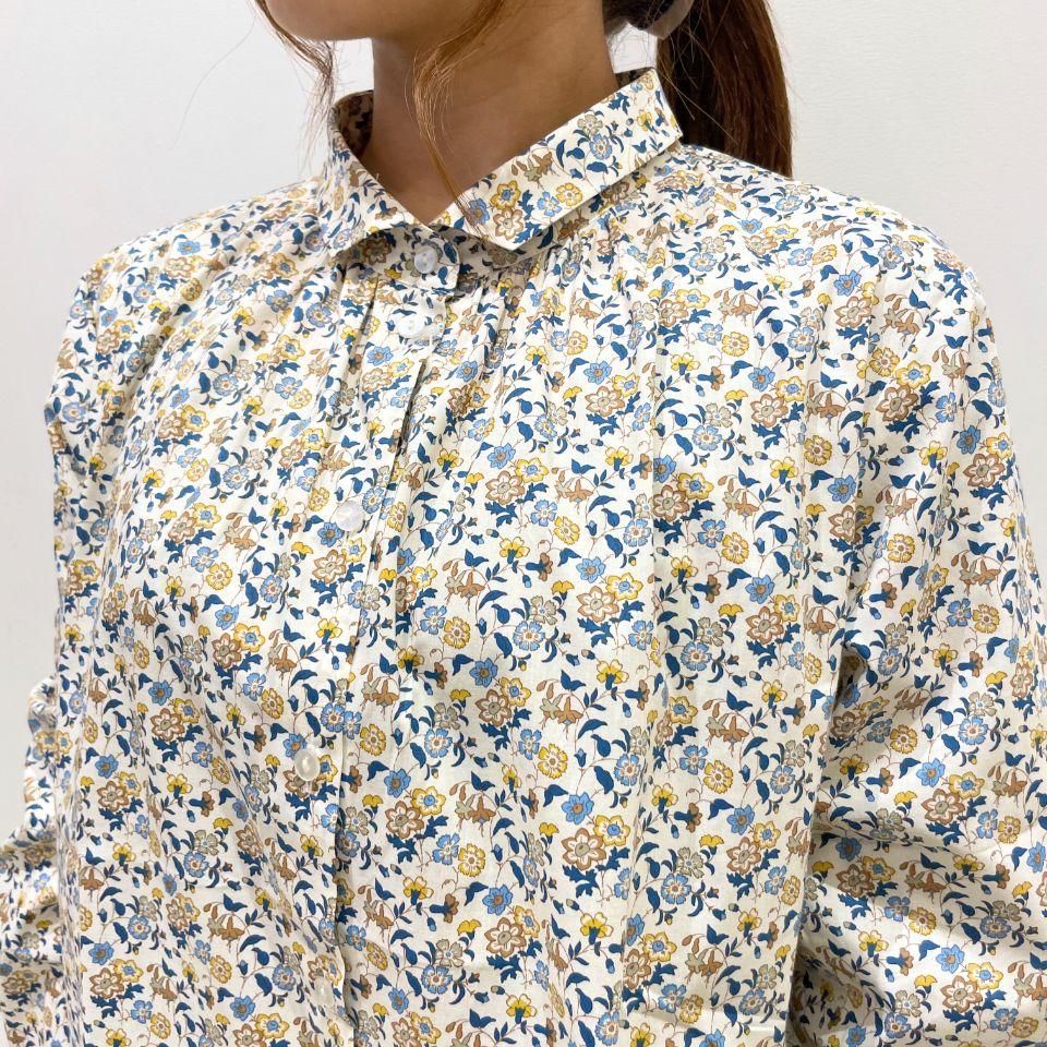 J.Sloane - 襟下ギャザーブラウス 【リバティコレクション