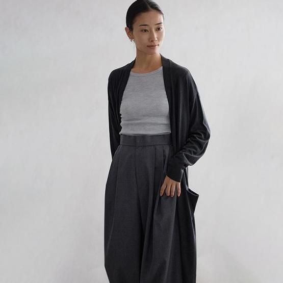 毎朝手が伸びるシルク100%カーディガン ロングカーディガン/シルク