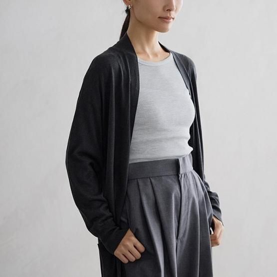 毎朝手が伸びるシルク100%カーディガン ロングカーディガン/シルク