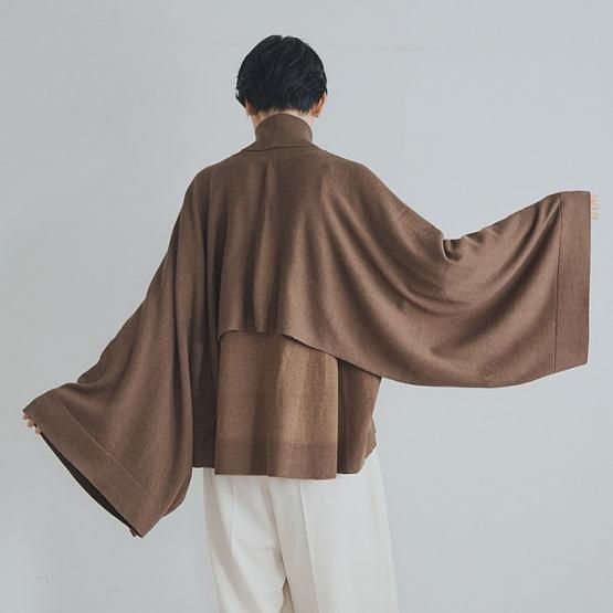 DRESS HERSELF オンライン マルチポンチョ/シルクカシミヤ