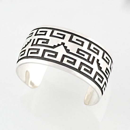 150mm】気候柄バングル32mm幅に気候のモチーフがデザインされたホピ