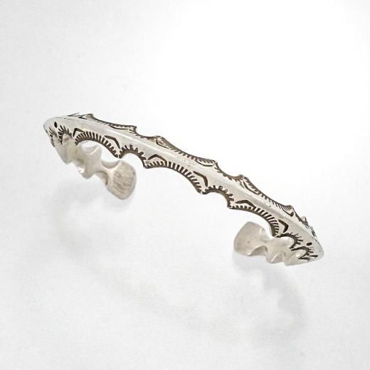 132mm】ジグザグトライアングルバングル By Ray Adakai - インディアン