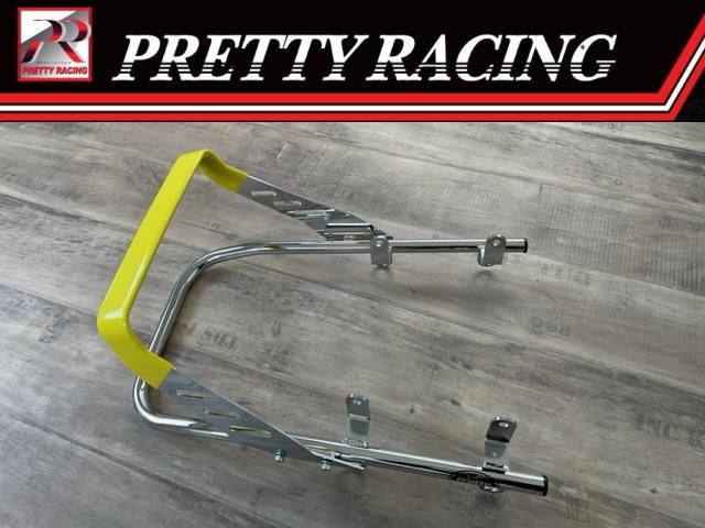 CBR400F ファッションタンデムバー（黄色ゴム巻き）【ワイドタイプ】