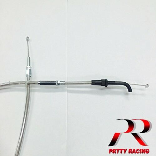 国内産 ゼファー400/Χ 1本引き專用 アクセル ワイヤー メッシュ