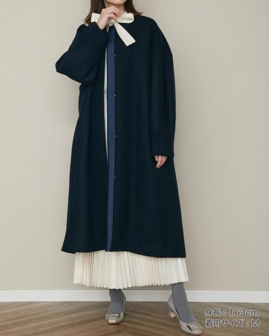 20％off】バックタックロングコート(フューシャピンク) - seventen