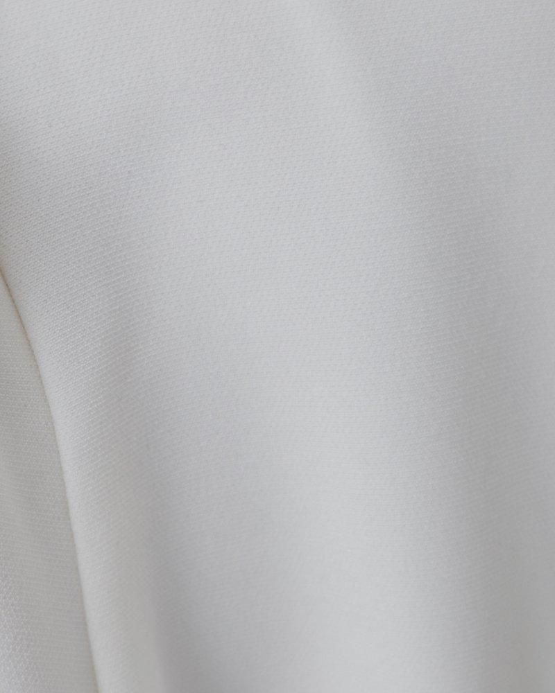 レースブロッキングワンピース(ホワイト) - seventen