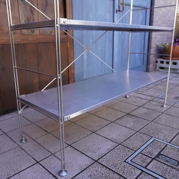 無印良品(MUJI)の人気の5段ステンレスユニットシェルフです。大型