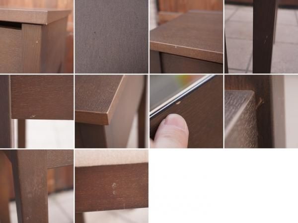 稀少なタモ材を使用した無印良品(MUJI)のドレッサー/スツールです