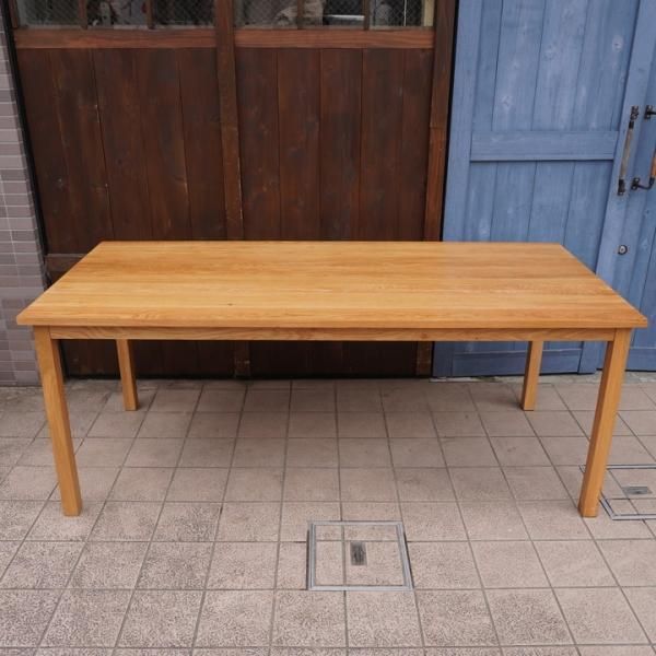 無印良品(MUJI)の人気のオーク材無垢材ダイニングテーブル！！180cmの