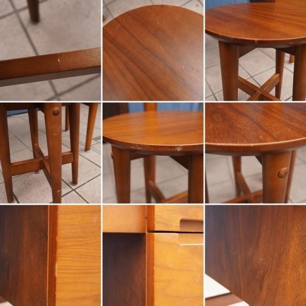 レトロなデザインのemo.(エモ)シリーズのドレッサー&スツール