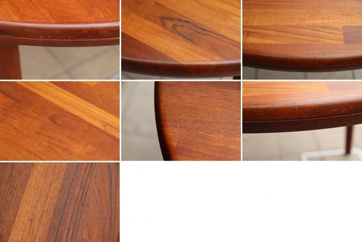 青林製作所のチーク無垢集成材エクステンションダイニングテーブルです