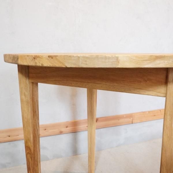 展示品◇old maison(オールドメゾン)のチーク無垢材 ラウンドテーブル