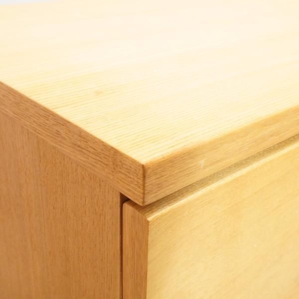 稀少な無印良品(MUJI)の木製チェスト6段ワイド・タモ材です