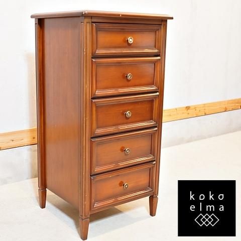 TOKAIKAGU(東海家具)のKENT(ケント) 5段ハイチェストです。クラシック