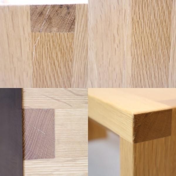 人気の無印良品(MUJI)のオーク材を使用したコの字ベンチです