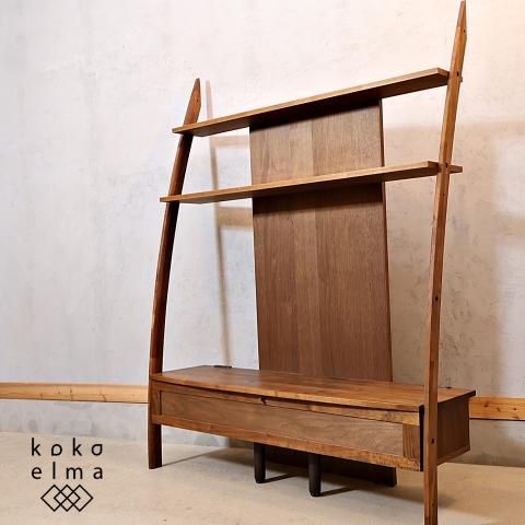 マルヨシ民芸家具のDEEP(ディープ)Ⅱ 135TVボードです。ウォールナット