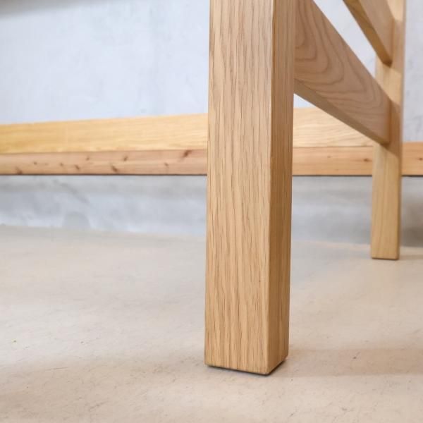 人気の無印良品(MUJI)のオーク材セミシングルハイベッド/マットレス