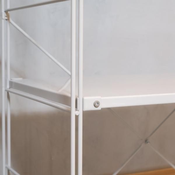 無印良品(MUJI)の人気の4段スチールユニットシェルフです！2人暮らしに