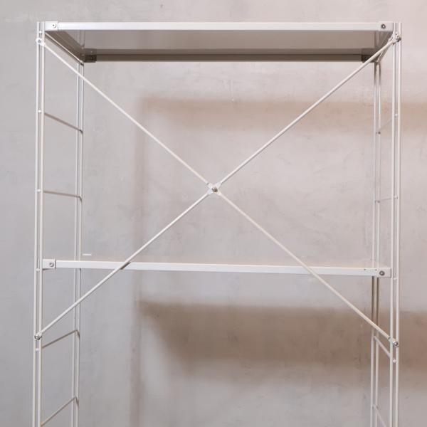 無印良品(MUJI)の人気の4段スチールユニットシェルフです！2人暮らしに