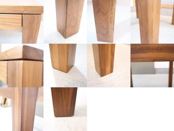 無印良品(MUJI)のウォールナット無垢材 引出し付ダイニングテーブル