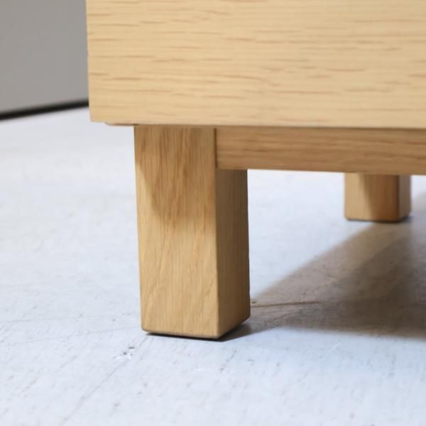 人気の無印良品(MUJI)のオーク材を使用したチェスト4段・幅120cm