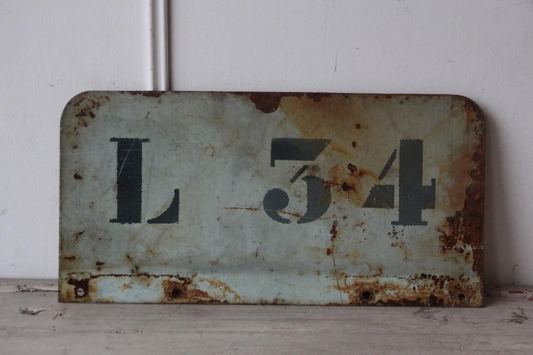 フランスアンティーク アイアンのサインプレート A - L'atelier