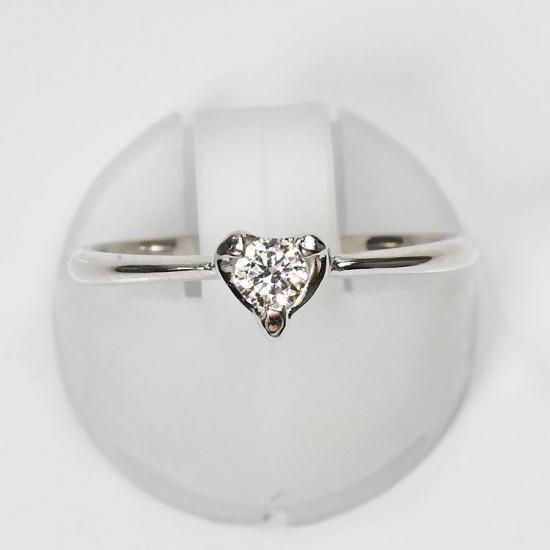 婚約指輪 プラチナ・ダイヤモンド0.18ct（SIクラス・鑑別書カード付