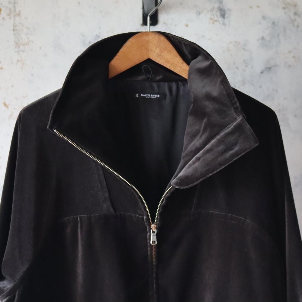 MAATEE&SONS VELVET STAND JACKET(Gray) - DIMPLE