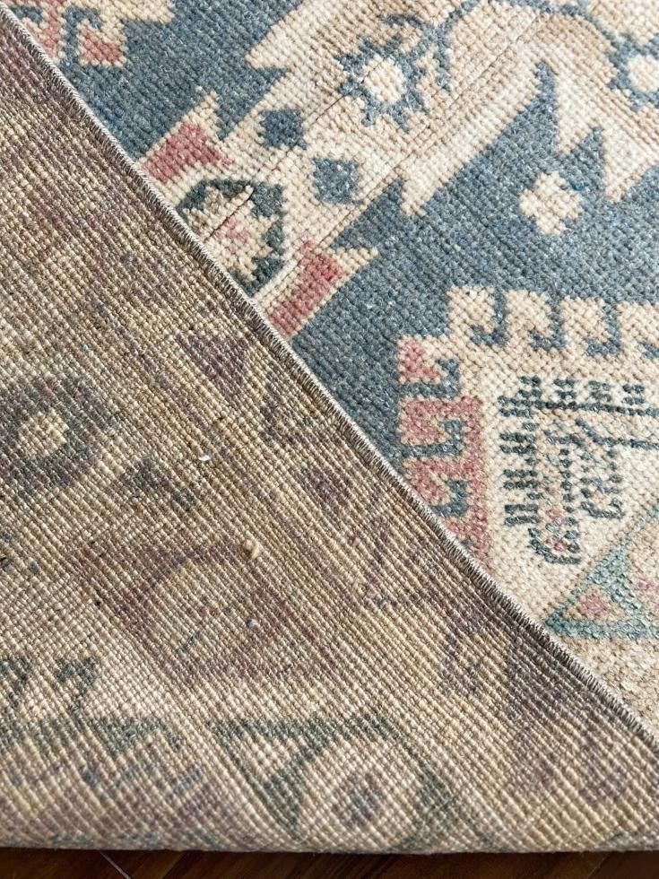 超大判165×286 メダリオン グレージュ ボタニカル トルコヴィンテージ