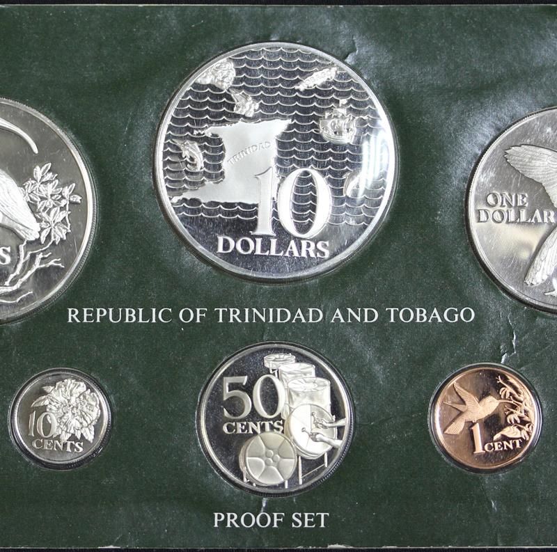 トリニダード トバゴ Trinidad and Tobago プルーフセット 8種 大型