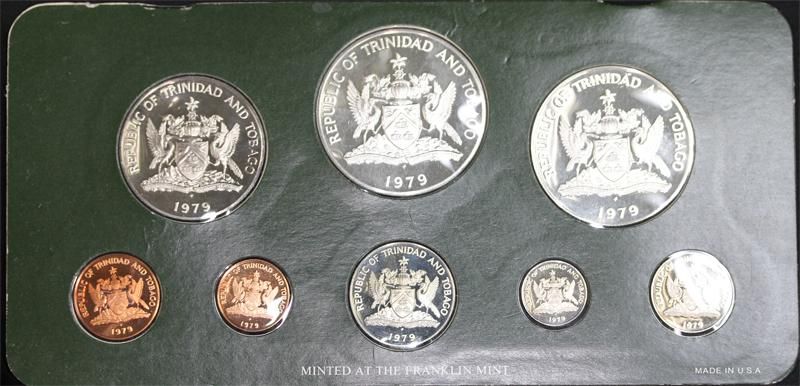トリニダード トバゴ Trinidad and Tobago プルーフセット 8種 大型