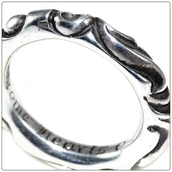 クロムハーツ リング/指輪（Chrome Hearts）スクロールバンド リング