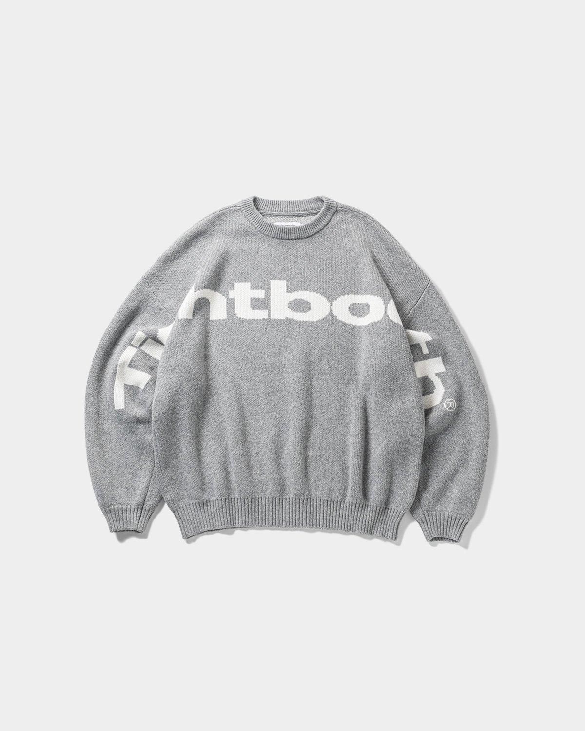 BIG LOGO KNIT SWEATER - TIGHTBOOTH® タイトブース オフィシャル