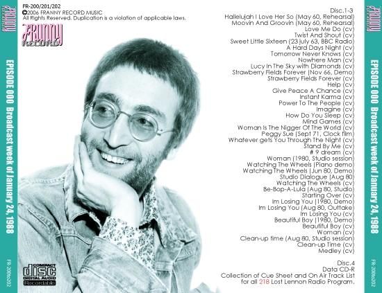 JOHN LENNON / LOST LENNON TAPES : EPISODE 000 (3CDR+1DATACDR