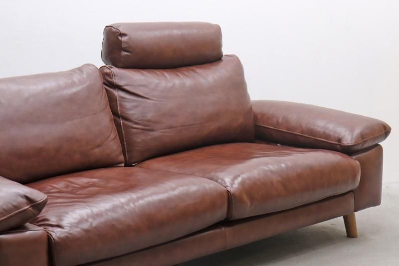 masaroby 】UNICO SEINNブラウンレザーオットマン masaroby 様専用