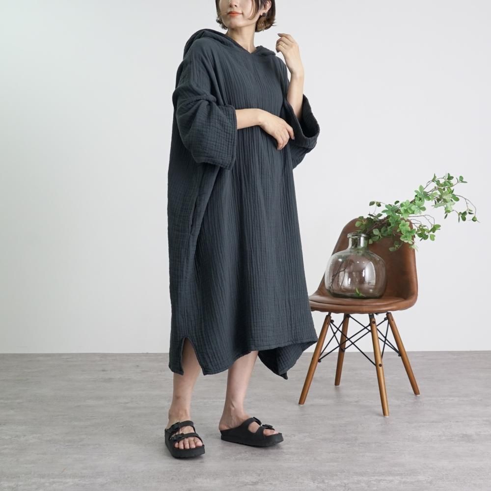 サウナポンチョ | 3カラー | 6重ガーゼ - UZUiRO/公式オンラインショップ