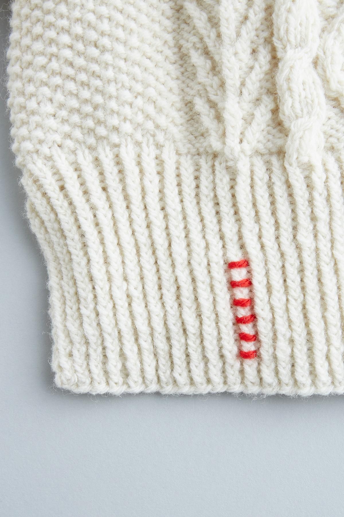 DARUMA × atelier naruse｜cheviot wool ~Dufy~ hand knitted cable