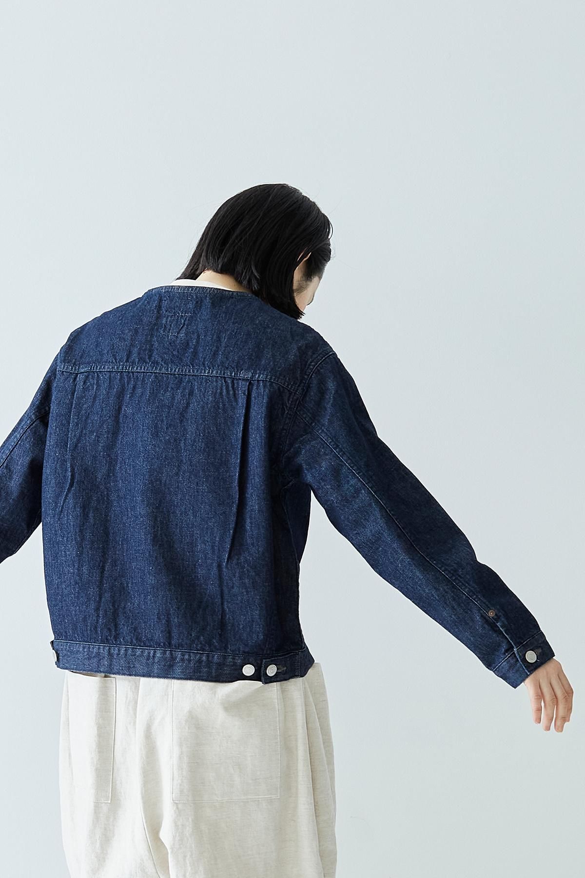 cotton denim no collar jacket - atelier naruse｜Online store｜the an