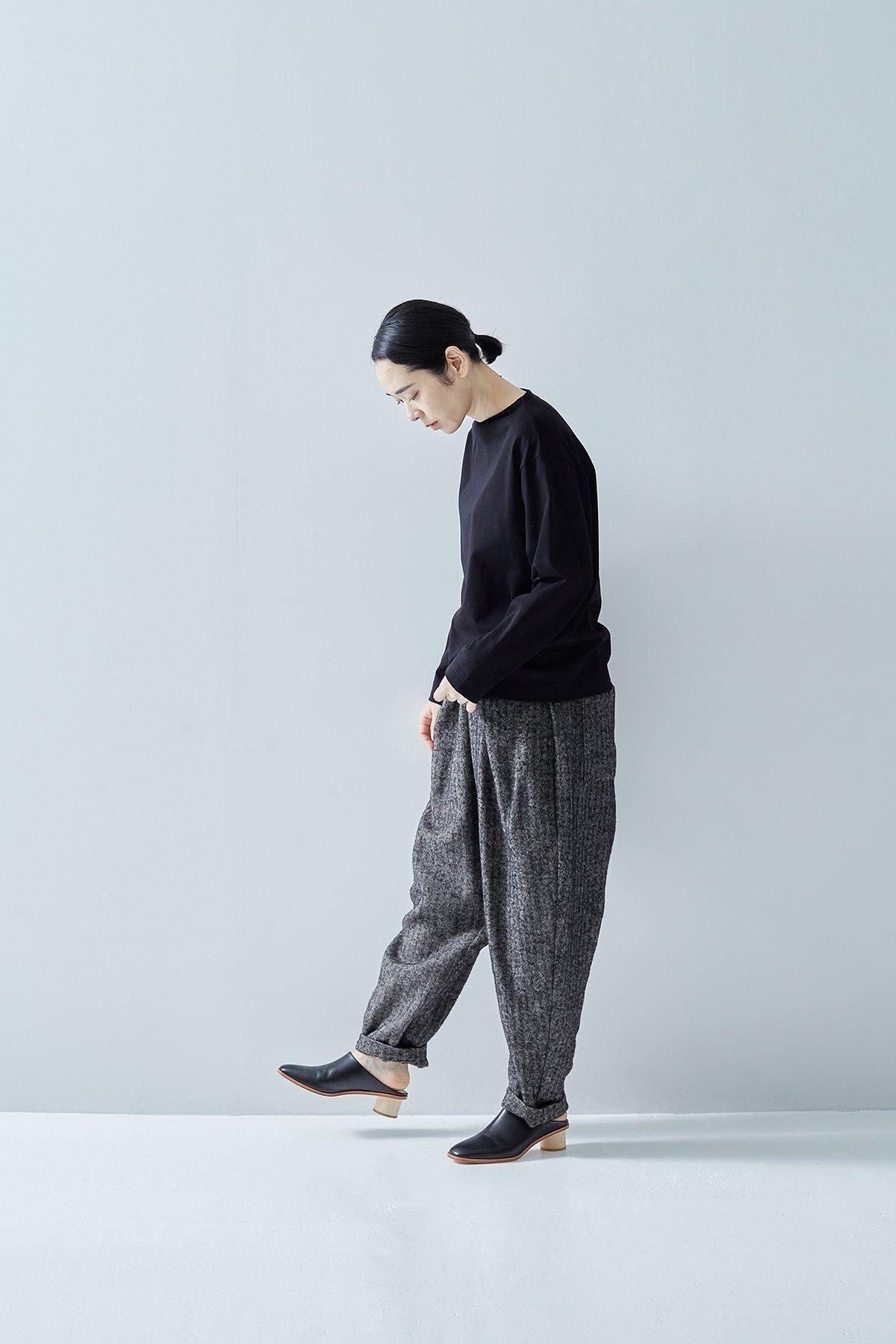 shetland wool linen sarrouel pants - atelier naruse｜Online store
