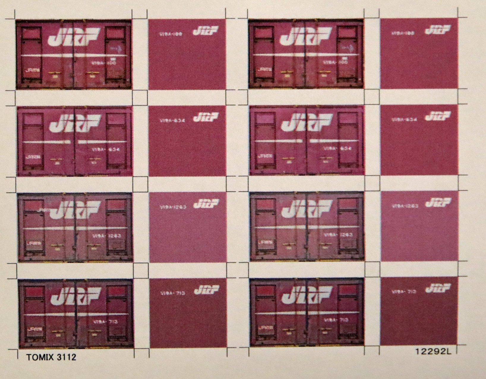 12ftコンテナ デカール V19A