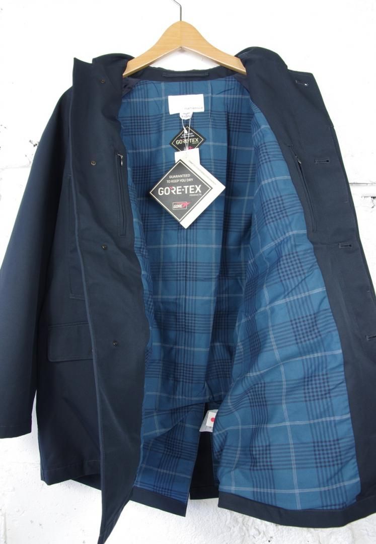 NANAMICA SUBF355 2L GORE-TEX SHORT SOUTIEN COLLAR COAT [NAVY] | ZOOL