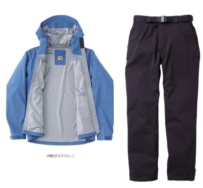 シマノ レインギアスーツ 01 RA-001U ダスクブルー Lサイズ (送料無料