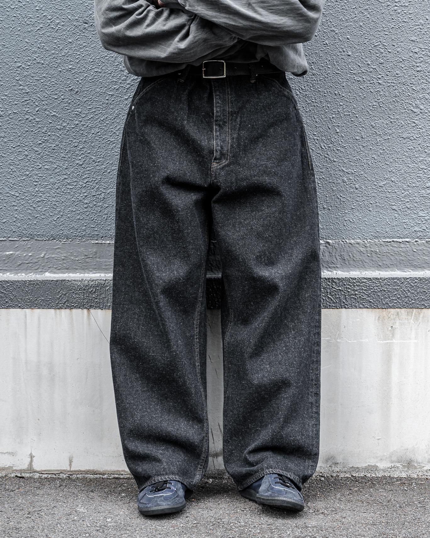 STABILIZER GNZ WAISTOVERALL 13.5oz Selvedge Charcoal Black Denim