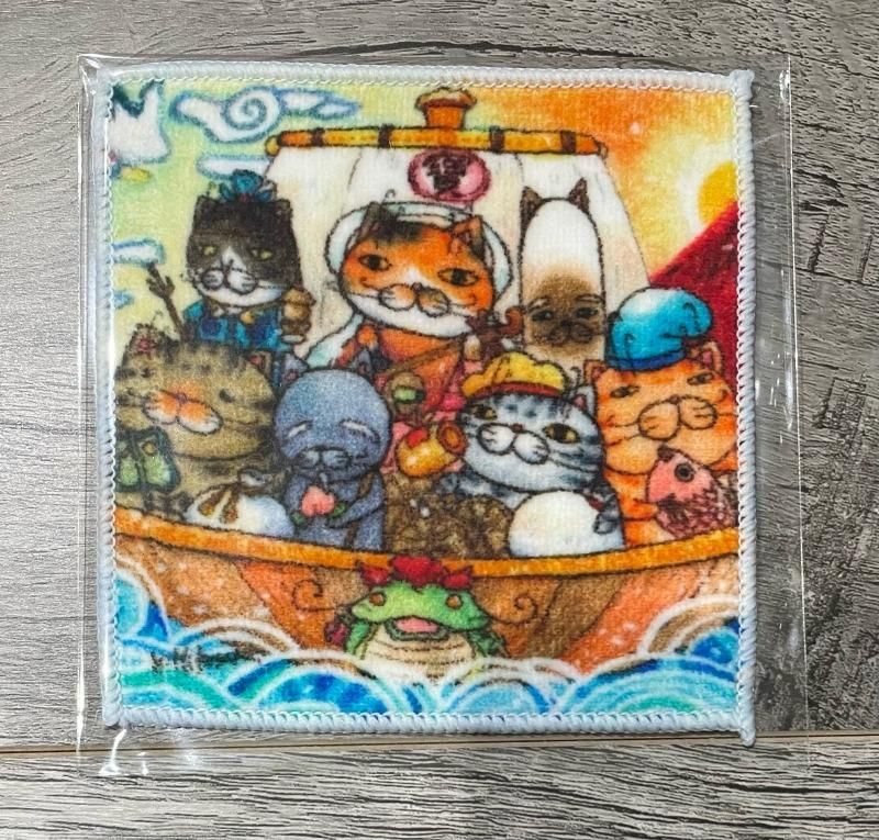 タオル地コースター【七福神】 - ひこ屋ネットショップ