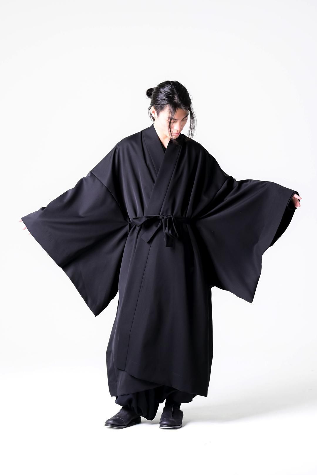 Wool Gabardine KIMONO Coat - BISHOOL