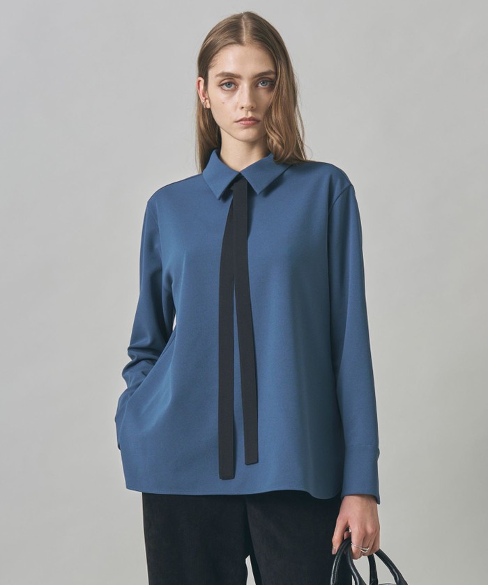 洗える】T/Wブロード ボウタイブラウス(508560419)｜阪急百貨店公式