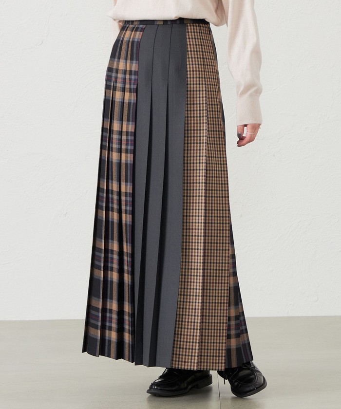 GREY LABEL O'NEIL OF DUBLIN マキシプリーツスカート(506464837